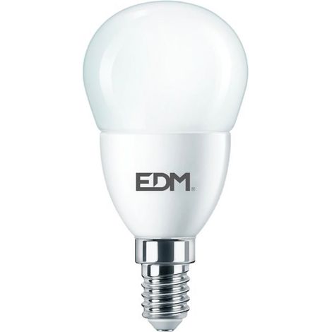 Lampadina LED EDM sferica E14 7W 806lm 4000K Luce naturale Ø4.8x9.5cm (1/2)