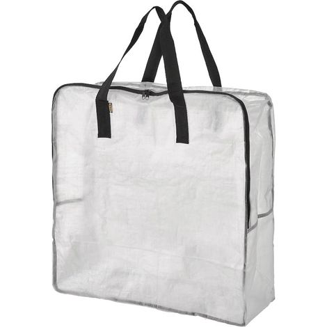 Sac de rangement transparent et résistant 65 x 22 x 65 cm  Nettoyage facile : rincer et sécher (1/3)