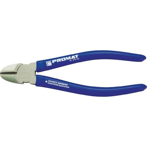 Pince coupante diagonale longueur 160 mm tête polie revêt. en plastique max. 2 mm PROMAT