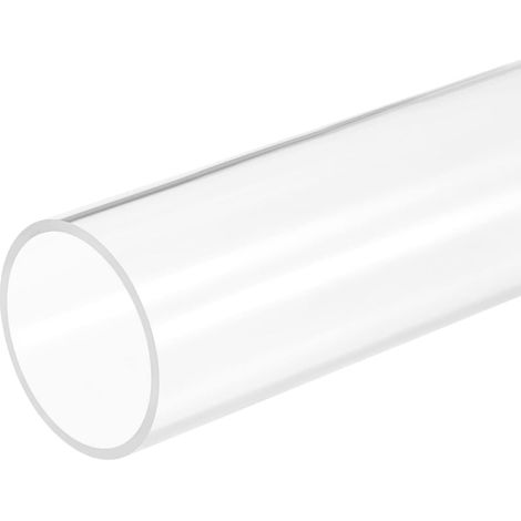 96mm x 100mm 12" Transparent Acrylique Tuyau Rigide Plastique Tube pour Aquarium Eau Tuyau, Eau refroidisement Système, Plomberie (1/5)