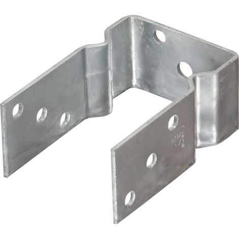Maison Exclusive - Picchetti per Recinzione 6 pz Argento 9x6x15 cm Acciaio Zincato