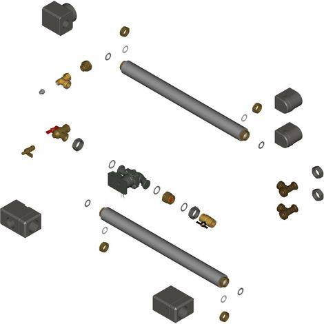 Systemverbindung 800. 1250. G1 mit Umwälzpumpe Yonos Para 25/6 von Viessmann - ZK00892
