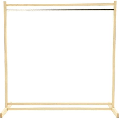 1 Ensemble de portant à vêtements de poupée, étagère de rangement en bois (1/3)