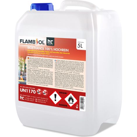 4 x 5 Litre Bioéthanol à 100% dénaturé (1/5)