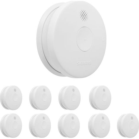 Lot de 10 détecteurs de fumée 5TC1292-6 NF Autonomie 5 ans / Garantie 3 ans