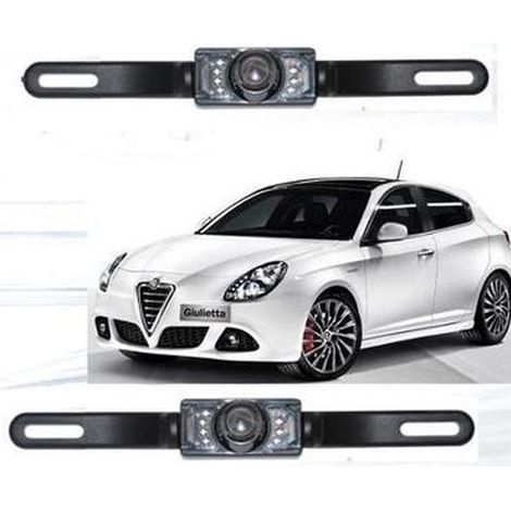 TRADE SHOP - Telecamera Retromarcia Retrocamera Auto Camper 7 Led Con Filo Colori -