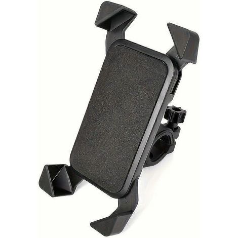 Support de téléphone rotatif à 360° avec pince extensible à 4 branches, support universel en ABS noir pour scooters électriques, motos et vélos (1/5)