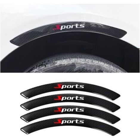 Juego de 4 protectores de guardabarros para coche, protectores de guardabarros de fibra de carbono, protectores de guardabarros de fibra de carbono para coche, repuestos para automóviles (1/5)