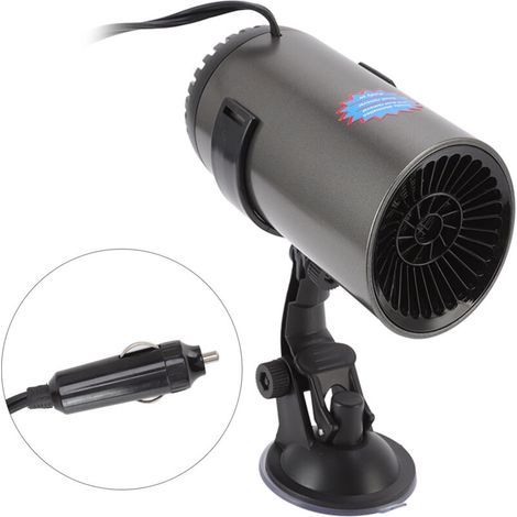 Allume Cigare 24V Portable Chauffage Rapide Désembueur Dégivreur Voiture Support Rotatif (1/4)