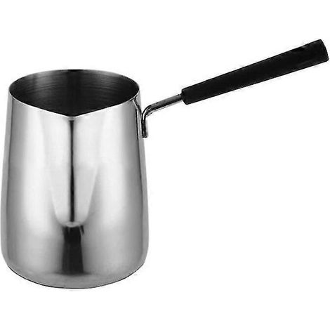 Pot à cire à long manche, pour bougie, savon, cire parfumée, pichet à café en métal, pour latte et lait (1/2)