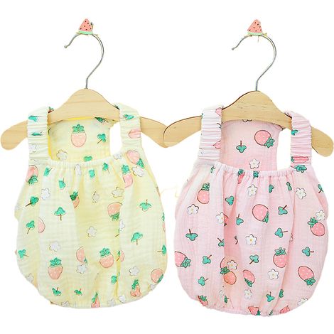 Gilet Pour Chien Et Chat - Ensemble 2 Pièces Sans Manches En Coton Motif Floral Pour Petit Animal Domestique (1/5)