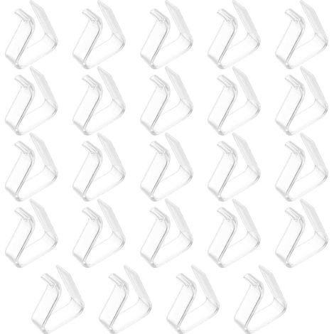 (24) Transparente Tischdeckenclips, flexible Tischdeckenclips für den Außenbereich, Clips für Tische mit einer Dicke von 20–35 mm, idealer Tischdeckenhalter für den Garten (1/5)