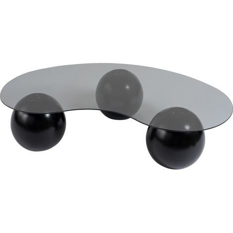 Table basse en verre "Sphere" - 120 x 70 x 30 cm - Noir (1/4)