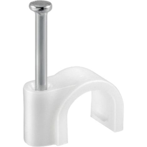 FISSACAVI PVC C/CHIODO 14 MM CONF. 40 PZ