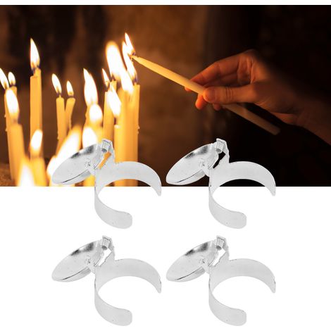 Extincteur automatique pour bougies, éteint en toute sécurité la flamme et la mèche, extincteur argenté. (1/5)