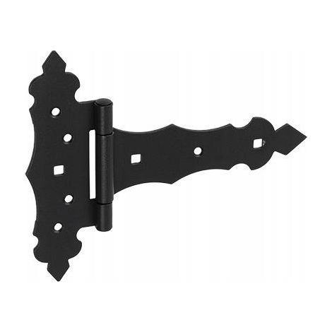 Charnière Décorative Triangle Domax ZOB150, 170 x 150 x 30 mm, Noir, Pour Portail Et Volet (1/3)