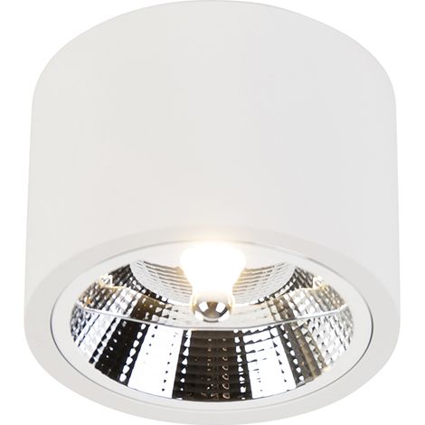QAZQA Faretto expert - Moderno - Alluminio,Plastico - Bianco - Tondo Max. 1 x Watt