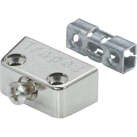 Hettich Verbindungsbeschlag Trapez, Möbelbeschlag, Beschlag 15,8x40x20,5mm 4St. (1/4)