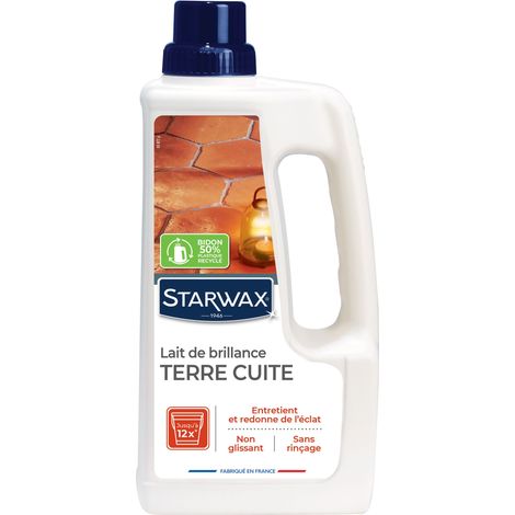 Lait de brillance pour tomettes et terres cuites 1L STARWAX