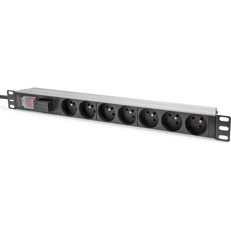Multiprise digitus 7 prises 16 A 230 V aluminium (1/4)