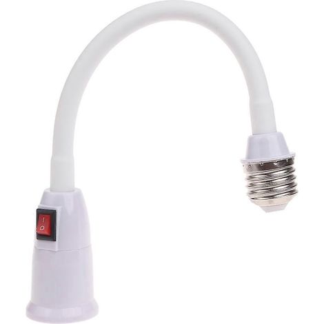 Adaptateur de Douille d'Ampoule Flexible avec Interrupteur - Prolongateur de 60 cm pour Ampoules (1/4)