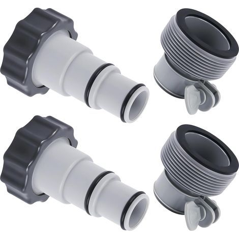 Swimming Pool Hose Adapter, Swimming Pool Hose Adapter with Internal Thread, Swimming Pool Hose Fitting, Swimming Pool Accessories for Swimming Pool Hoses Diameter 32 and 38 mm (B) (1/5)