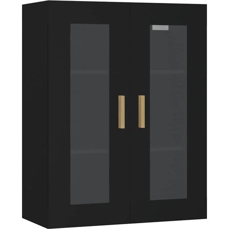 Maison Exclusive - Armoire murale suspendue Noir 69,5x34x90 cm (1/5)