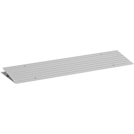 TolleTour Rampe de seuil de porte, rampe pour fauteuil roulant en aluminium avec design de rampe réglable & capacité de charge de 360 kg, 2.5 cm de hauteur