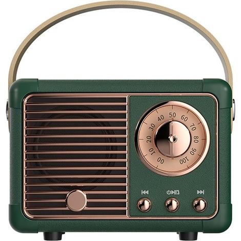 Altavoz Bluetooth retro,altavoz vintage con estilo clásico antiguo,conexión inalámbrica Bluetooth 5.0,cajas de altavoces Bluetooth (1/5)