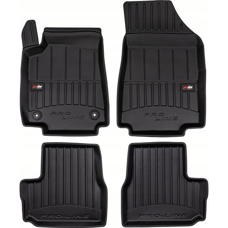 Alfombrillas de goma y tapetes para puertas Citroën C3 4HB a partir de 2024 - Canaleta 3D