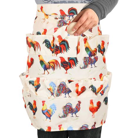 Tablier à 12 poches profondes tablier de collecte d œufs de poule tablier de ramassage d œufs tablier de collecte d œufs de canard (1/4)