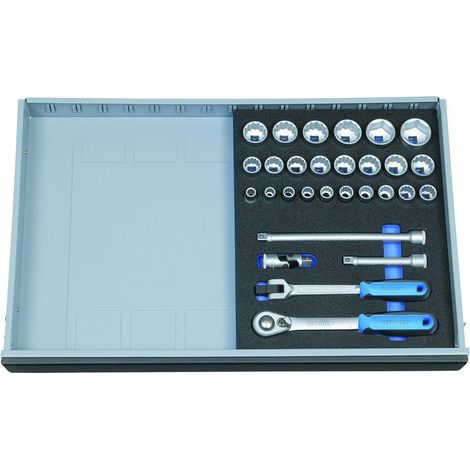 GEDORE 2005 CT2-D 19 Steckschlüssel-Sortiment 1/2" in Check-Tool-Modul, 29-teilig (1/4)