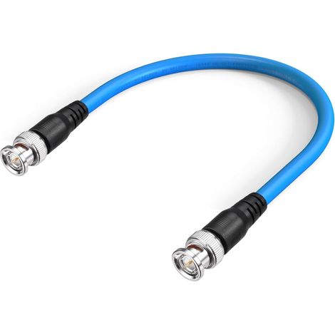 Câble BNC Vidéo SDI 30cm 3G/6G/12G (75Ohm) Mâle à Mâle pour Caméras et Équipements Supporte HD-SDI/3G-SDI/4K/8K, de Précision (1/5)