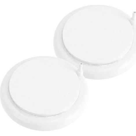 Pierre à air pour aquarium, diffuseur de bulles pour aquarium, pierre à air silencieuse remplie d'oxygène, pierre à air blanche (2 pièces) (1/5)