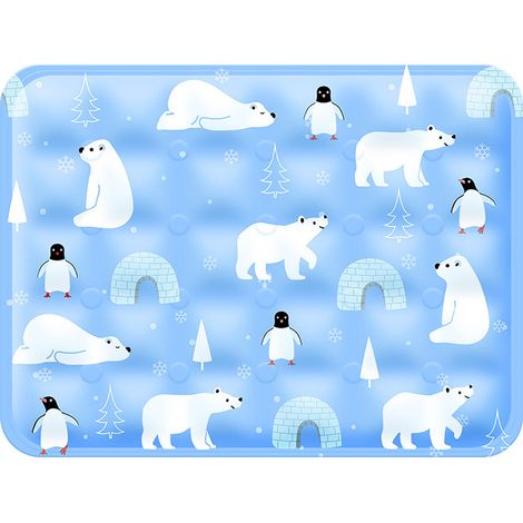 Tapis rafraîchissant pour animaux de compagnie, tapis rafraîchissant d'été - tapis rafraîchissant en gel, matelas glacé lavable, anti-griffures et sans danger pour les morsures, convient aux chats et