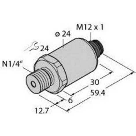 [NEUWERTIG] Turck Drucktransmitter 1 St. Pt200 Psig 2003 U1 H1141 Industrie Drucksensoren B-Ware (1/2)