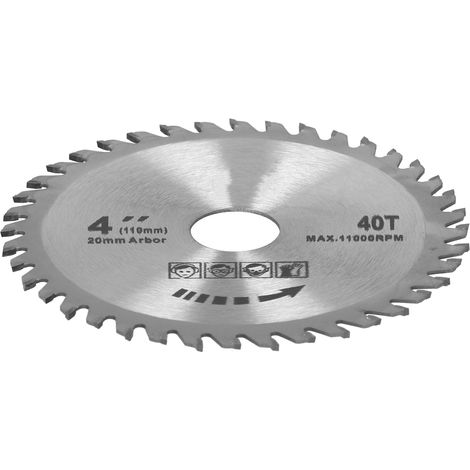 2 lames de scie circulaires 4x40T pour le travail du bois, accessoire de menuiserie, 105 mm (1/5)