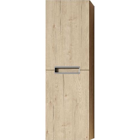 Kibath Mueble auxiliar de baño VOLARE 35x27 cm acabado ROBLE mate de colgar (1/5)