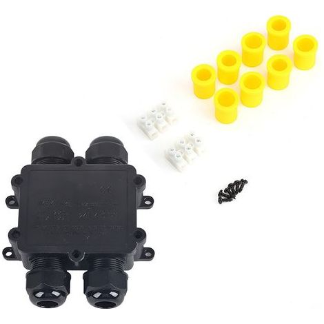 Boîte de jonction électrique étanche IP68 H4 pour câbles extérieurs M686 en plastique (1/5)