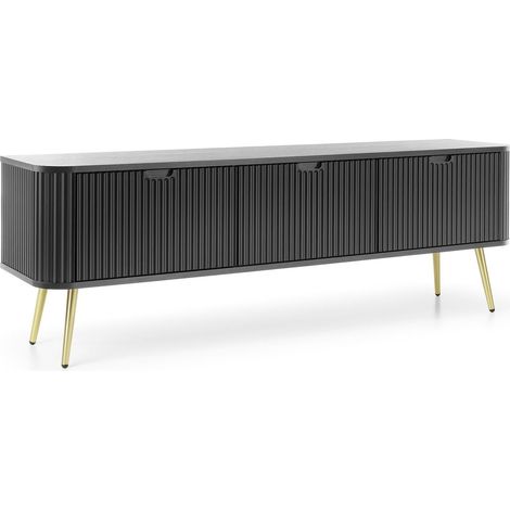 Mobile TV: Nero, gambe dorate, 168 x 57 x 39 cm (1/5)