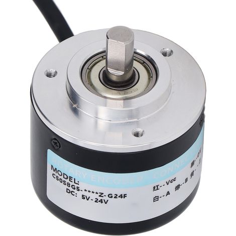 Codeur incrémental PNP IP50 Ø50mm 2 phases pour automatisme 5-24V CC 2000 imp/tr (1/5)