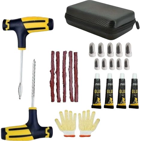 Kit de reparación de neumáticos, herramientas en T, compatibilidad universal, F (1/2)
