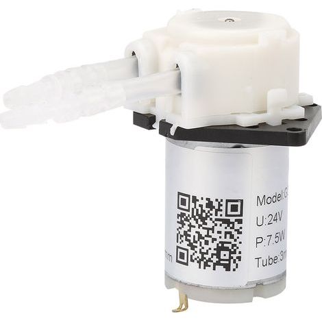 Pompe péristaltique 24V pour aquarium et laboratoire, tête à tube pour dosage chimique (blanc, modèle 35) (1/5)