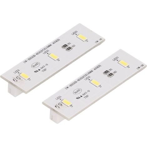 Barre lumineuse LED de remplacement pour réfrigérateur – 2 pièces – Lumière blanche 6000K – Compatible modèles SW BX02B, Homa, Electrolux