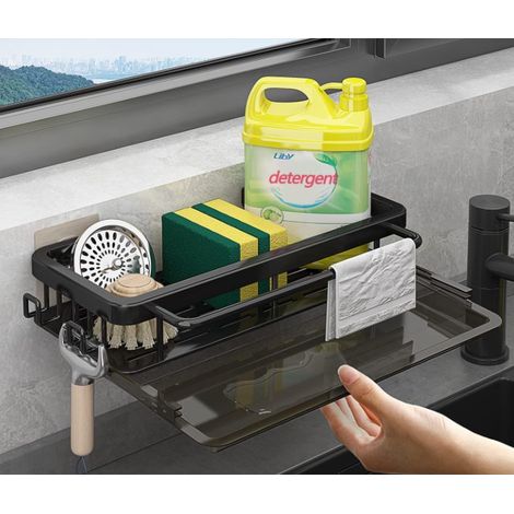 spulbecken-organizer-mit-abtropfflache-haken-und-wandmontierter-aufbewahrung -ohne-bohren-selbstklebend-fur-bad-und-kuchenaccessoires-schwarz-93395616