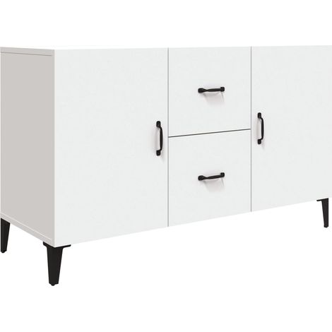 Credenza buffet cassettiera mobile contenitore organizer cucina soggiorno soggiorno 100 x 36 x 60 cm derivati del legno bianco 020030167