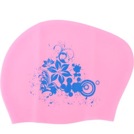 Bonnet de bain silicone cheveux longs imperméable natation femme homme plongée (1/5)