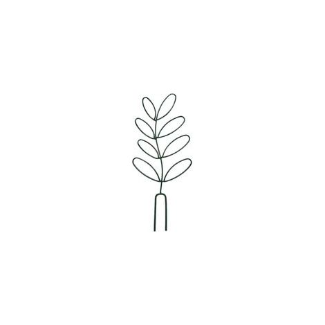 Petit treillis pour plantes en pot, treillis de jardin en fer forgé en forme de feuille pour plantes grimpantes décoratives d'intérieur et d'extérieur, support pour plantes grimpantes et rosiers (1/5)