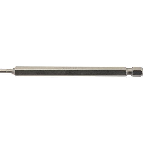 Draper 100mm Hex Shank Insert Bit Set – 2.5mm Hexagonal E-Shank, 1/4" Drive, 64371