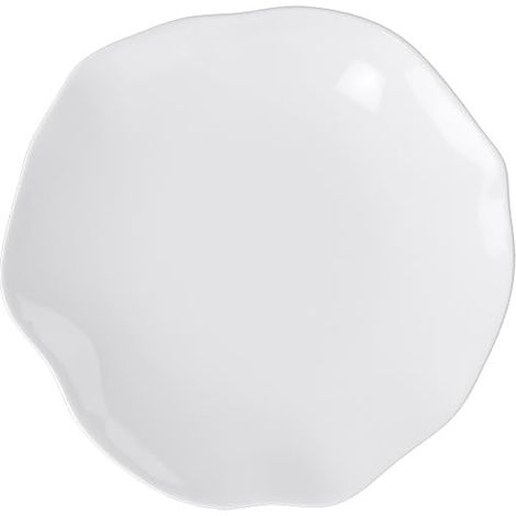 assiette à dessert/petit-déjeuner, env. 22 22 2,5 cm, blanc immaculé, lave-vaisselle et four à micro-ondes, forme fluide, porcelaine Bone made in Germany (1/5)